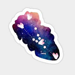 Taurus Constellation in Rose Quartz - Star Signs and Birth Stones Sticker